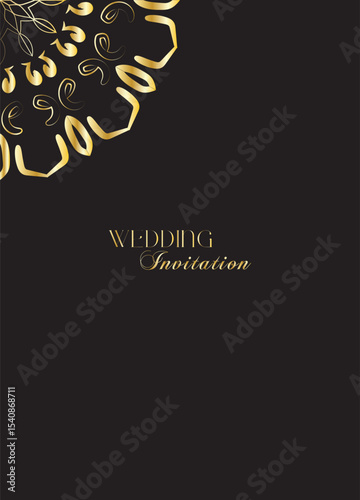 The Gold Mandala Wedding Iinvitation Card