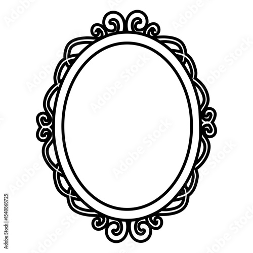 Mirror icon vector t. wall mirror illustration sign. Fashion symbol. Wardrobe logo.