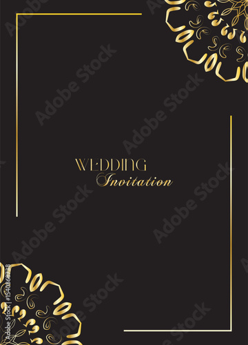 The Gold Mandala Wedding Iinvitation Card