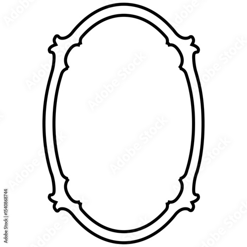 Mirror icon vector t. wall mirror illustration sign. Fashion symbol. Wardrobe logo.