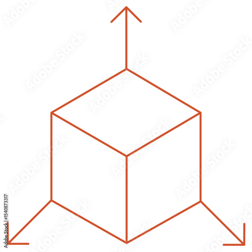Cube icon, Structured Precision The Power of the Cube, Building Blocks of Innovation A Cube Perspective, vector