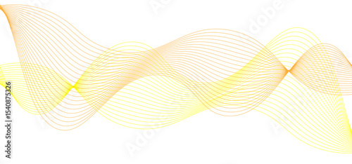 Abstract colorful wave lines flowing smoothly on a light background, vibrant gradient colors like blue, purple, pink, and orange, smooth curves and layered transparency, fluid motion effect.