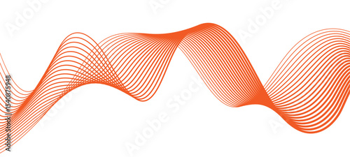 Abstract colorful wave lines flowing smoothly on a light background, vibrant gradient colors like blue, purple, pink, and orange, smooth curves and layered transparency, fluid motion effect.