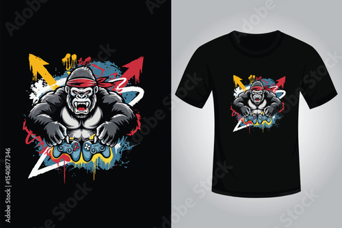 Gaming  T-Shirt Graphic for Video Game Lovers