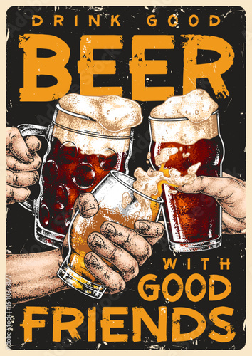 Enjoying good beer with friends at a gathering