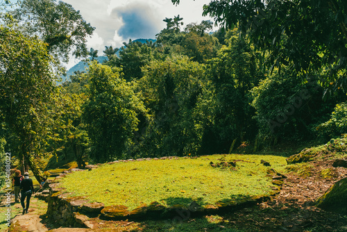 Natural landscapes in the Lost City in Tayrona National Park. Santa Marta Magdalena, Colombia.
