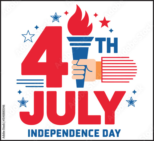 4th of July Independence Day Design Vector Illustration