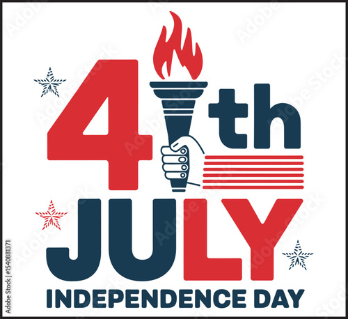 4th of July Independence Day Design Vector Illustration