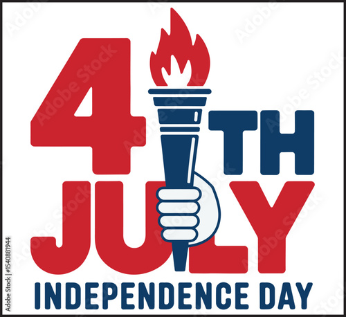 4th of July Independence Day Design Vector Illustration