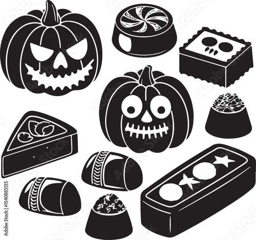 Monster Candy Silhouettes – Vector Pack
