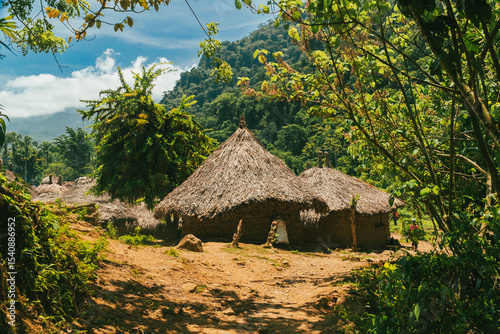 Natural landscapes in the Lost City in Tayrona National Park. Santa Marta Magdalena, Colombia.