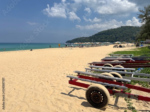 Bright Sunny Day at Karon Beach, Phuket, Thailand