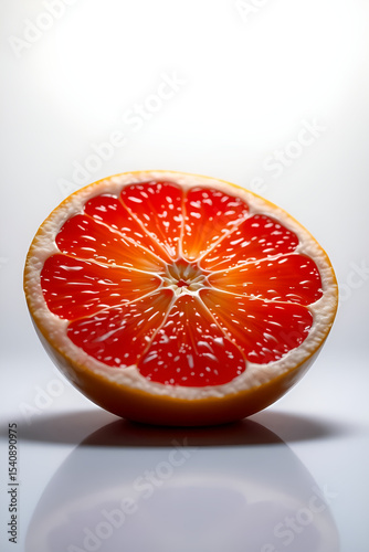 grapefruit on a white background