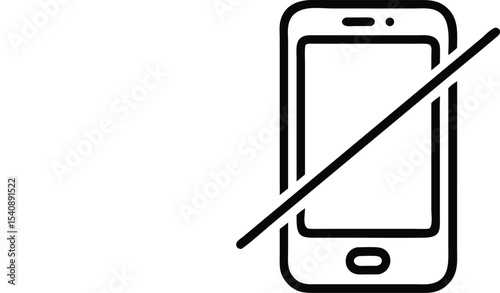 No Phone, Digital Detox, Disconnect, Unplug, Mindfulness Illustration