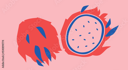 Abstract appetizing Vegetables collection. Decorative abstract horizontal banner with colorful doodles. Hand-drawn modern illustrations with Vegetables, abstract elements. Cucumber, peas, pepper.	
