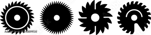 Circular Saw Blades Set Cutting Tool Symbols