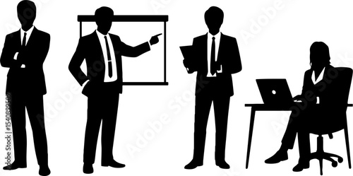 Business People Team Meeting Presentation Corporate Work Concepts
