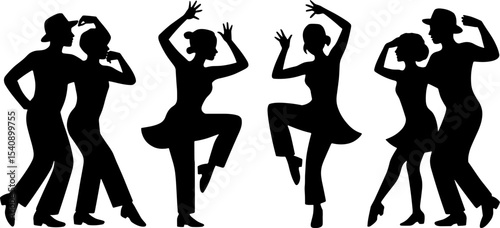 Salsa Dance Couples Latin Music Party Social Event