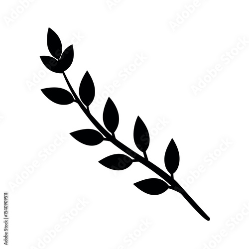 Willow Tree Branch Silhouette Drawing