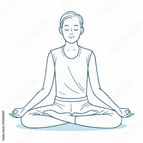 yoga girl vector