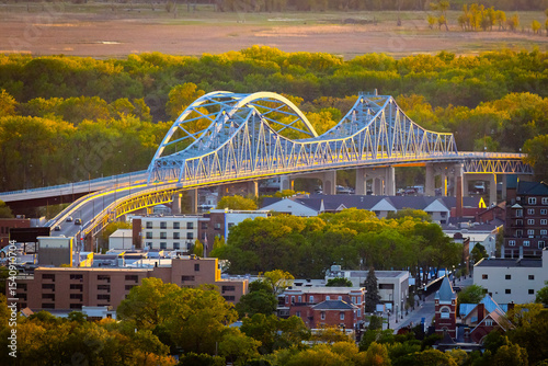 La Crosse Cass St Bridge at Sunset