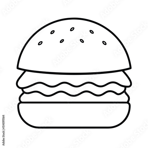 Delicious juicy hamburger vector illustration perfect for restaurant menus food blogs and advertising