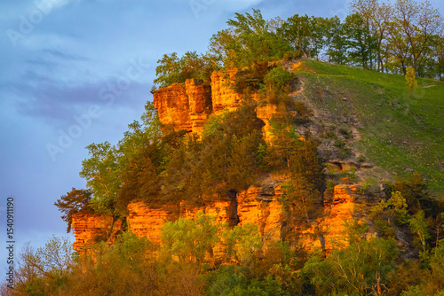 Scenic Sunset View from Miller Bluff in La Crosse