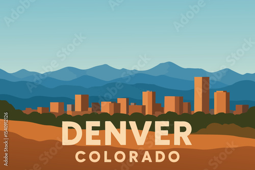 The Sweeping Views of the Rocky Mountains from Denver.eps