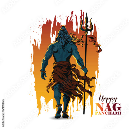 Happy nagpanchami indian festival design