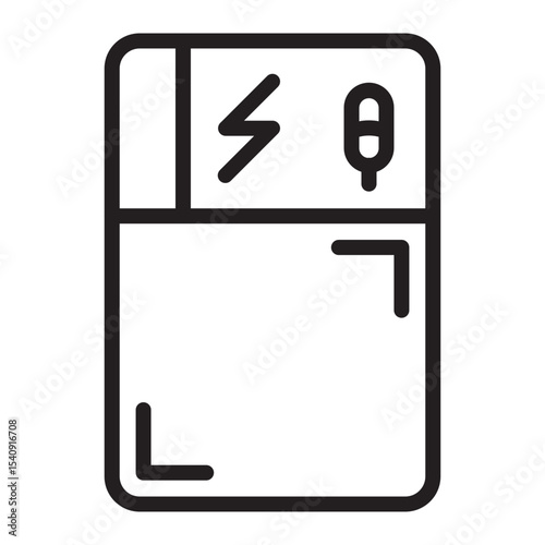 Fridge Magnet Vector Line Icon Design