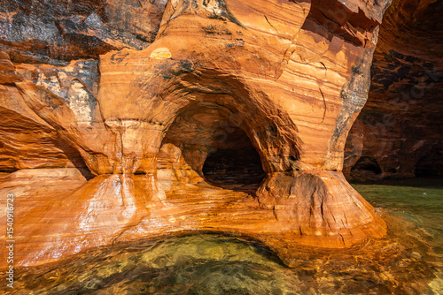 Close-Up View of Meyers Beach Sea Caves