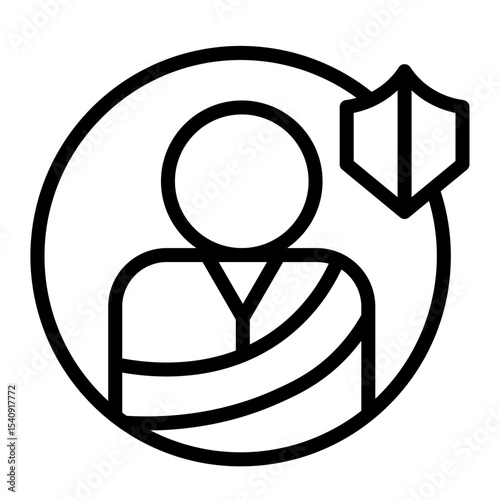 Accident Vector Line Icon Design