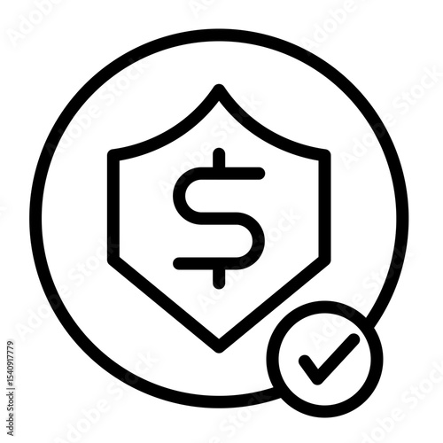 Savings Vector Line Icon Design