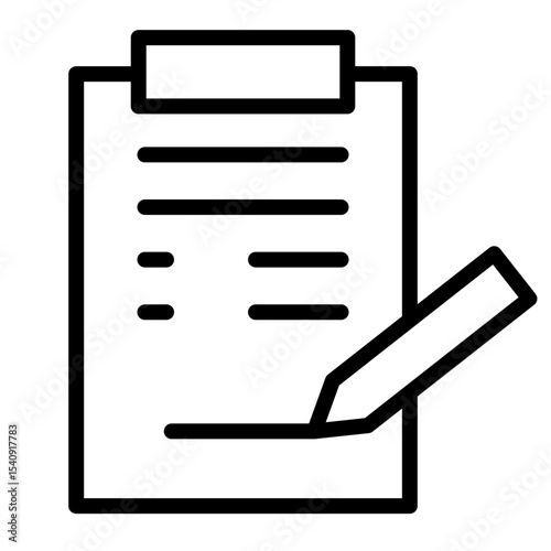 Policy Vector Line Icon Design