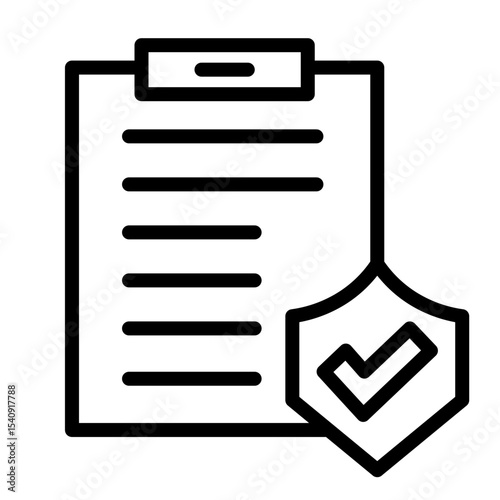 Approved Vector Line Icon Design
