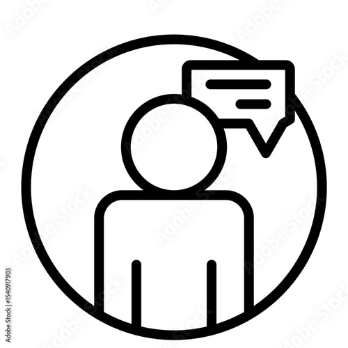 Advice Vector Line Icon Design