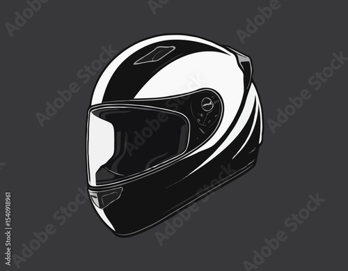 motorcycle helmet isolated