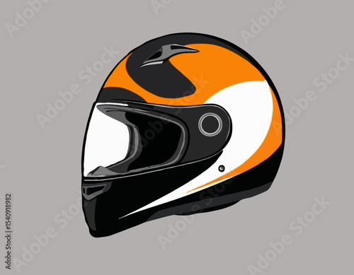 motorcycle helmet isolated