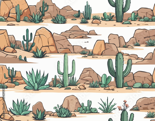 Desert rock set, vector canyon stone kit, wild west plants, environment nature objects, cactus, agave. Mountain solid boulder, cliff formation, landscape elements, succulent. Desert rock game clipart