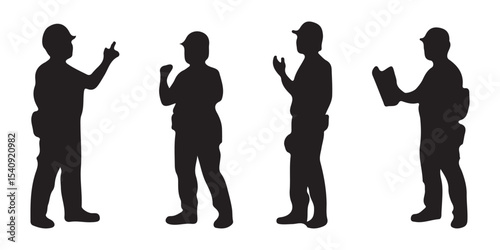 Worker builder SVG, Construction workers SVG, Painter painting SVG, Builder silhouettes, Worker icon bundle