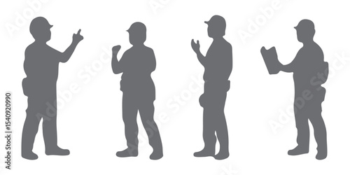Worker builder SVG, Construction workers SVG, Painter painting SVG, Builder silhouettes, Worker icon bundle