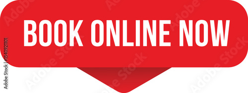 Book online now sticker. book online now sign on transparent background.