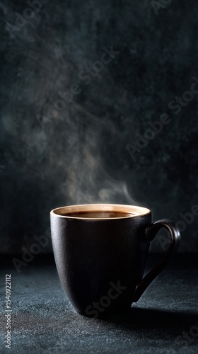 Steam Rises From a Hot Cup in a Dimly Lit Setting During a Cozy Indoor Moment.