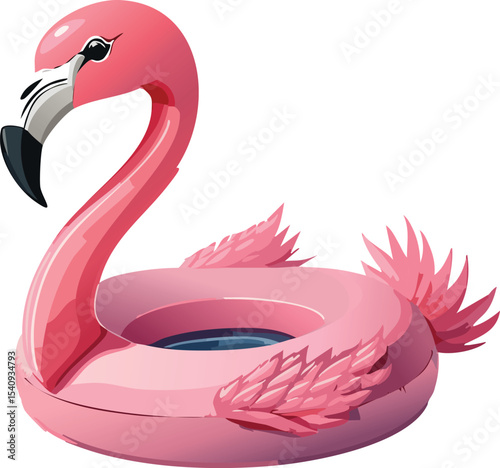Pink Inflatable Flamingo Pool Float for Summer Fun