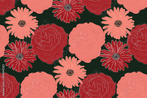 Soft rose gold florals with a romantic shimmer, perfect for wedding invitations, luxury branding, and feminine packaging