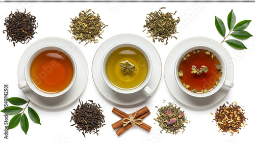 Assortment of Exquisite Teas Black, Green, and Herbal Infusions