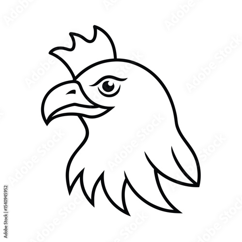 Majestic eagle head with regal crown high resolution graphic for banners and advertisements