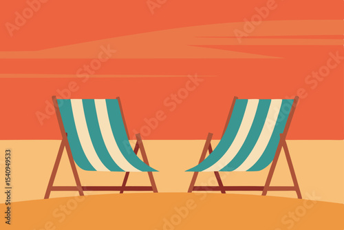 Brighton beach with colorful lounge chairs and umbrellas by the ocean, perfect for a relaxing summer holiday