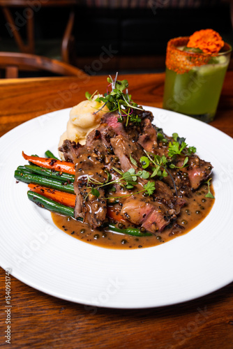 Steak and potatoes
