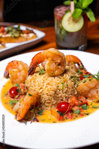 Shrimp risotto 
